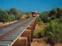 Gulflander on track